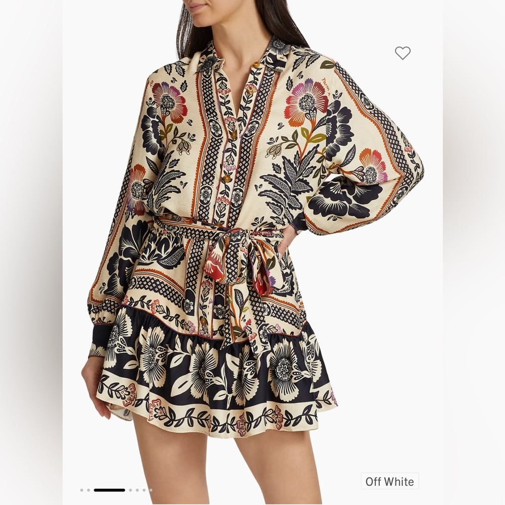 NWT FARM Rio Romantic Garden Mini Dress